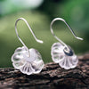 Load image into Gallery viewer, Earring Flower in the Rain in 925 Silver and 18K Gold