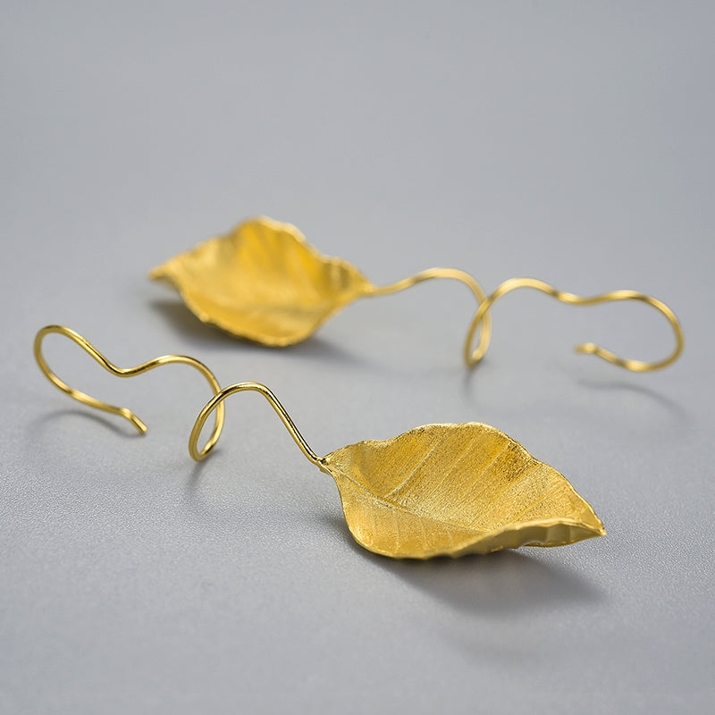Hanging Earring Autumn Leaf