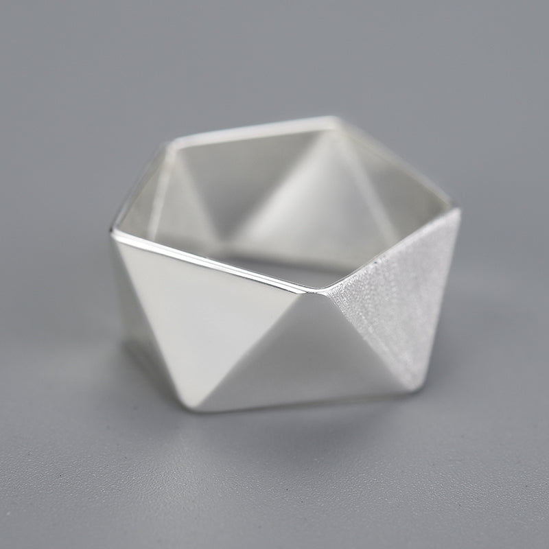 Hexagonal Minimalist Ring