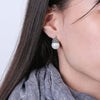 Lady Di Pearl Zirconium Earring