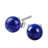 Load image into Gallery viewer, Lapis Lazuli Earring in 925 Silver and 18K Gold