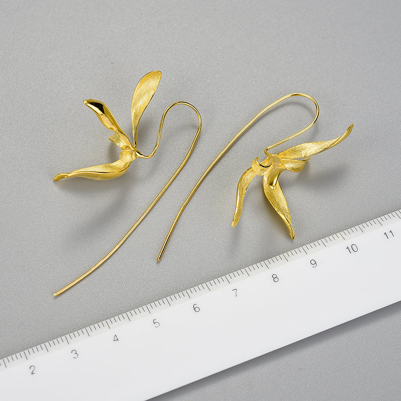 Large Orchid Earring