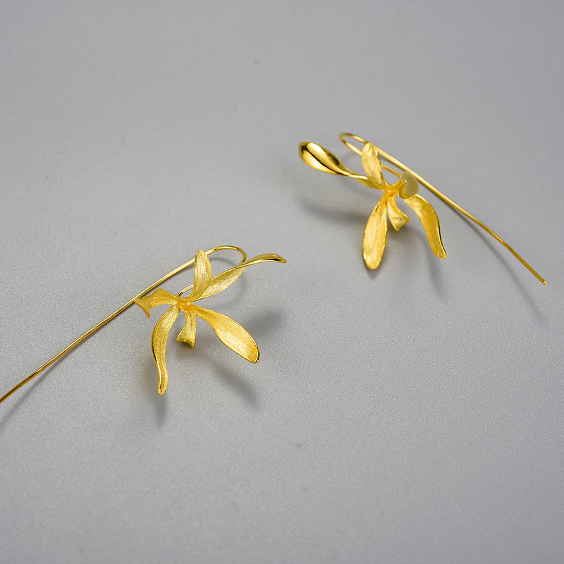 Large Orchid Earring