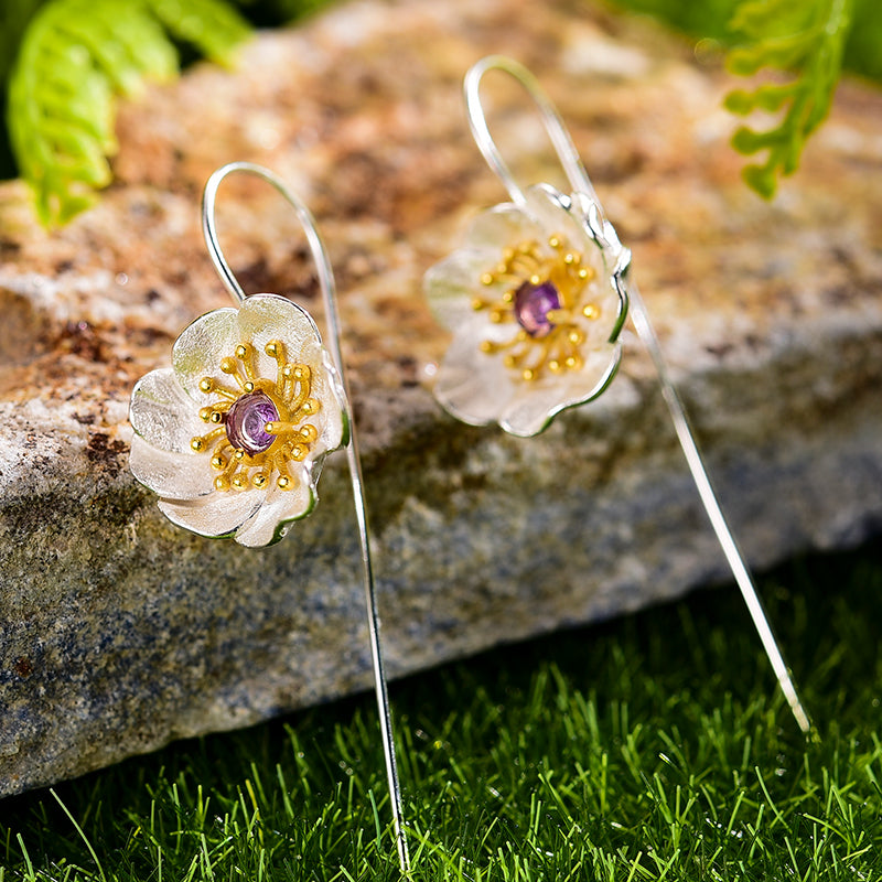 Long Lotus Blossom Earring