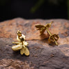 Load image into Gallery viewer, Mini Bee Earring in 925 Silver and 18K Gold