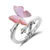 Load image into Gallery viewer, Mother Of Pearl Butterfly ring