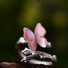 Load image into Gallery viewer, Mother Of Pearl Butterfly ring