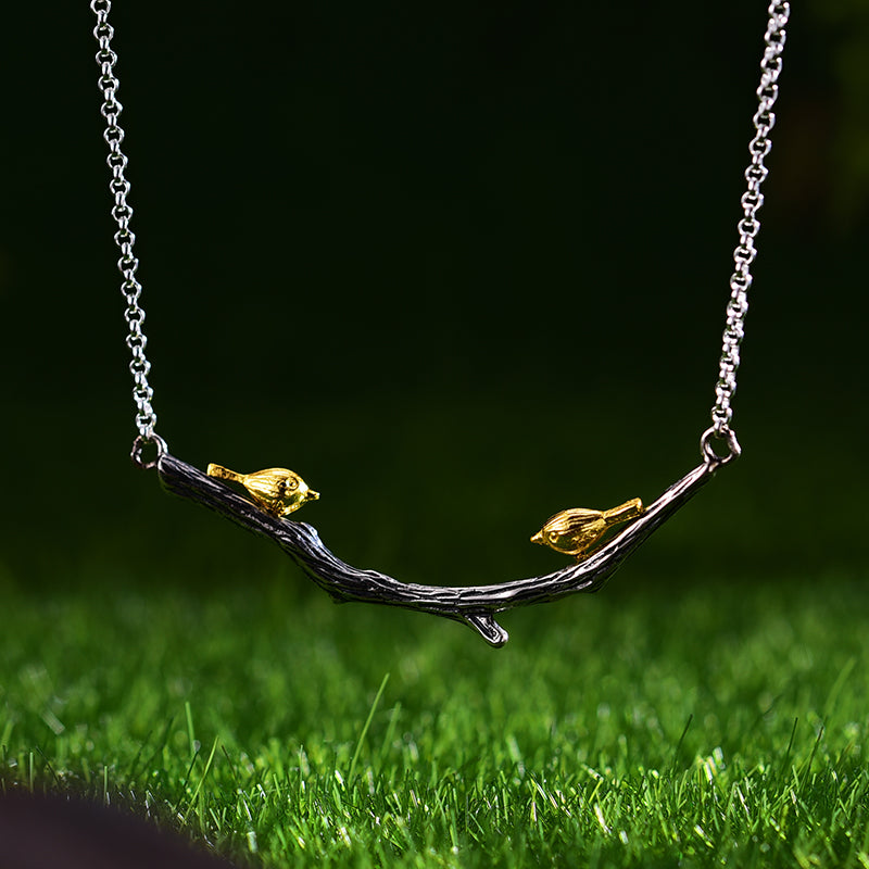 Necklace Birds on the Branch