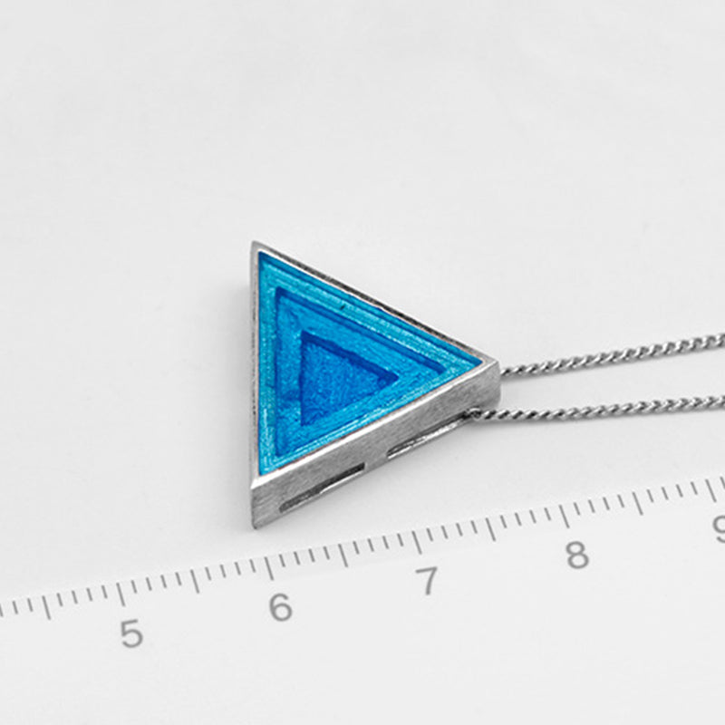 Triangle Relief Pendant