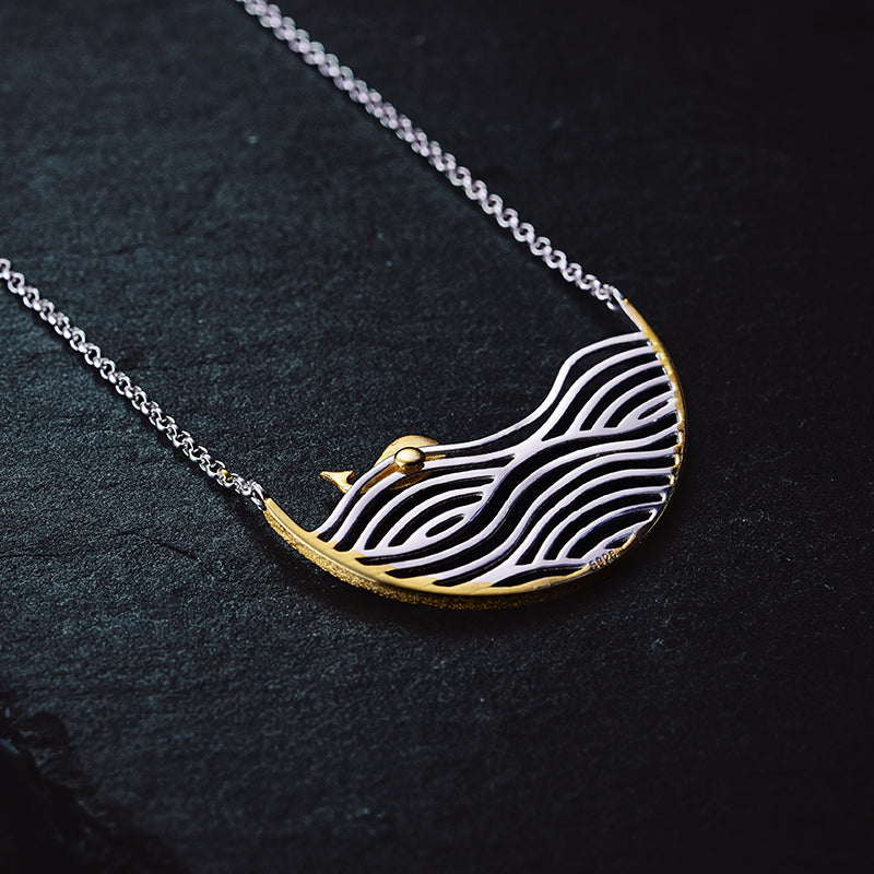 Whale and Sea Necklace